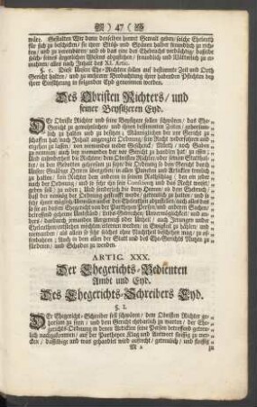 Des Ehegerichts-Schreibers Eyd