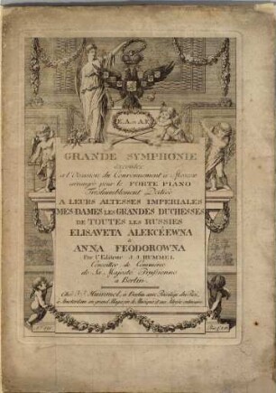 Grande symphonie : exécutée à l'occasion du couronement à Moscow