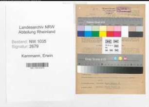 Entnazifizierung Erwin Kammann , geb. 18.05.1906 (Angestellter)