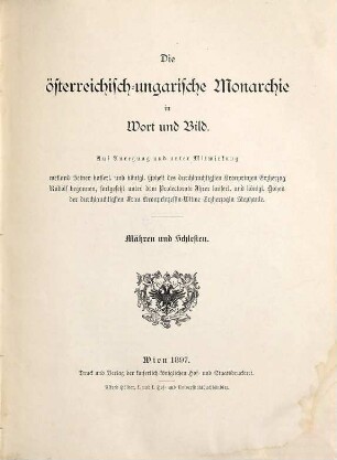 Die österreichisch-ungarische Monarchie in Wort und Bild, [17]. Mähren und Schlesien