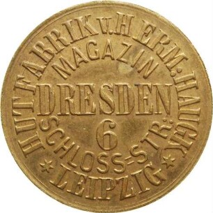Dresden - Marke der Hutfabrik Hermann Haugk