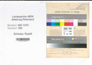 Entnazifizierung Rudolf Schwarz , geb. 24.10.1912 (Angestellter)