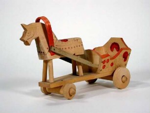 Fahrspiel, Pferd mit Wagen