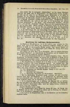 Konferenz der hessischen Religionslehrer