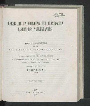 Ueber Die Entwicklung Der Elastischen Fasern Des Nackenbandes.