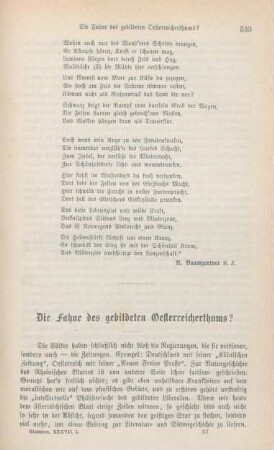 533-546 Die Fahne des gebildeten Oesterreicherthums?