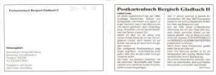 Postkartenbuch Bergisch Gladbach