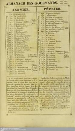 Almanach des Gourmands