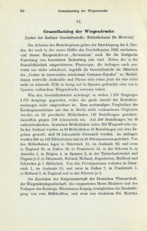 VI. Gesamtkatalog der Wiegendrucke