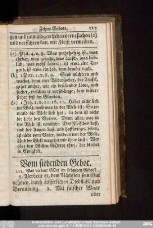 Vom siebenden Gebot.