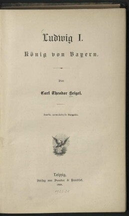 Ludwig I. : König von Bayern