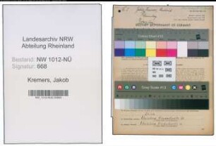 Entnazifizierung Jakob Kremers , geb. 16.11.1879 (Landwirt)