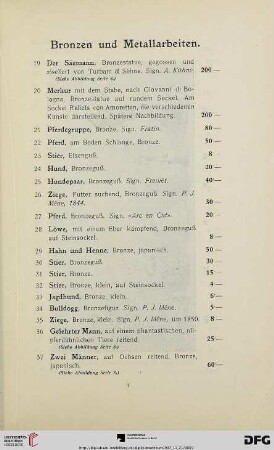 Bronzen und Metallarbeiten (Nr. 19-151)