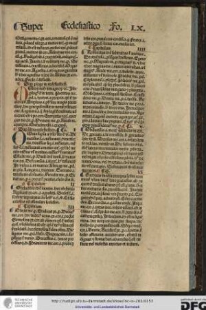 Super libro ecclesiastico. Capitulum I.