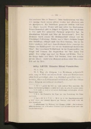 Adhy. LXVIII. Einzelne Ritual-Vorschriften.