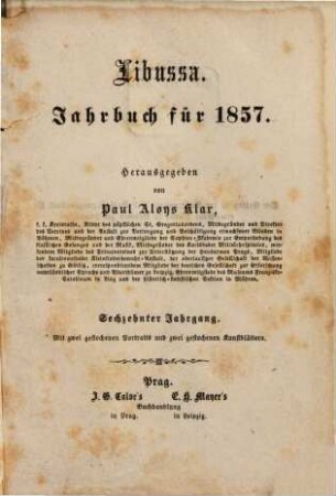 Libussa : Jahrbuch für .... 16. 1857