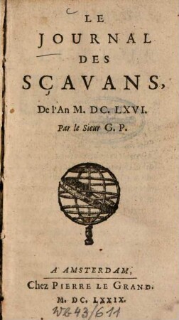 Journal des sçavans. 1666 (1679)