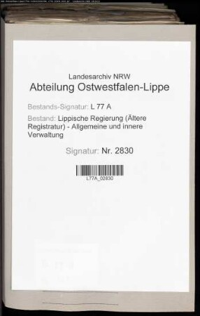 Grundstücksverkäufe in der Vogtei (sp. Amt) Lage und Heiden (Landkatasterkommissionssachen), Bd. 6