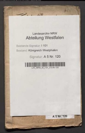 Ablieferung des Revenuenetats vom Kollegiatstift Busdorf
