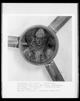 Brustbild des Heiligen Blasius