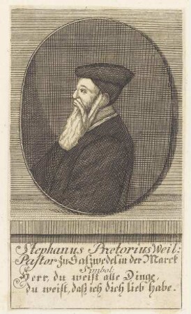 Bildnis des Stephanus Praetorius