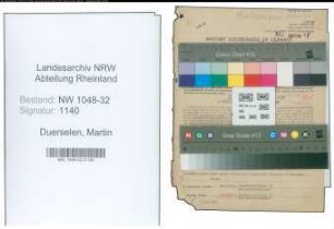 Entnazifizierung Martin Duerselen , geb. 23.12.1883 (Beamter)