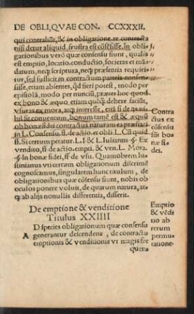 De emptione & venditione Titulus XXIIII