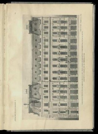 Concurrenz-Project für das Gebäude der K. K. Priv. Mähr.-Schles. Wechselseitigen Versicherungs-Anstalt in Brünn. Architekt: K. K. Baurath Prof. Jul. Deininger.