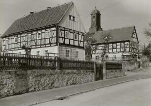 Alt Klotzsche, Fachwerkhäuser und Dorfkirche