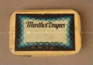 Schachtel für "Menthol-Dragees"