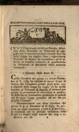Bollettino delle leggi del Regno d'Italia. 2. 1803