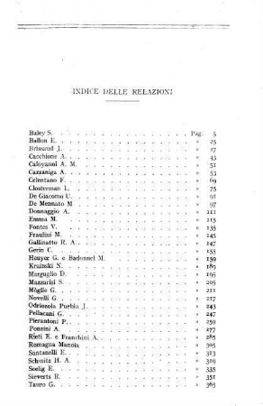533-534, Indice della relazioni