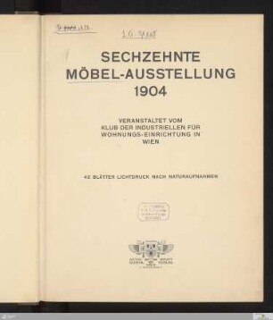 Sechzehnte Möbelausstellung 1904