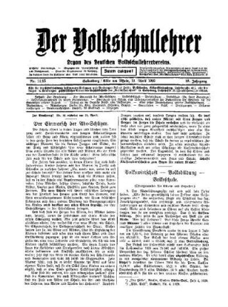 Volkswirtschaft - Volksbildung - Volksschule