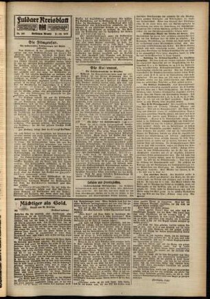 Dritte Ausgabe vom Mittwoch, den 31. Dezember 1919.