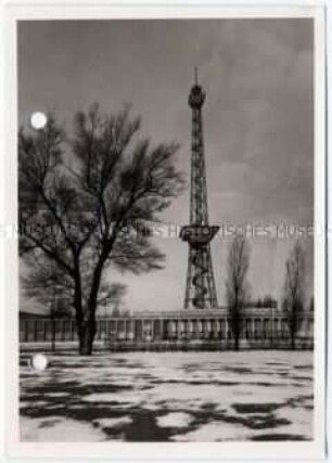 Berlin, Charlottenburg, Funkturm im Winter
