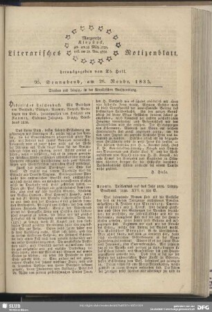 Literarisches Notizenblatt