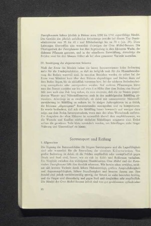 Seetransport und Reifung