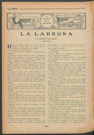 El cuento de la semana : La ladrona