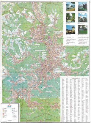Stadtplan der Stadt Siegen