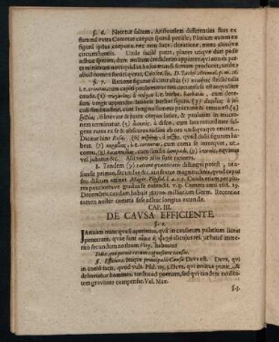 Cap. III. De Causa Efficiente
