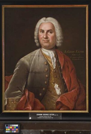 Bildnis des Johann Georg Estor, 1742-1773 Professor der Rechte in Marburg (1699-1773)