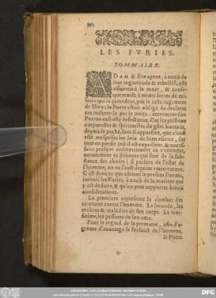 Les Furies. Sommaire.