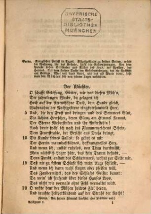 Aeschylos : deutsch in den Versmaßen der Urschrift, 1
