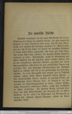Die chemische Bleiche