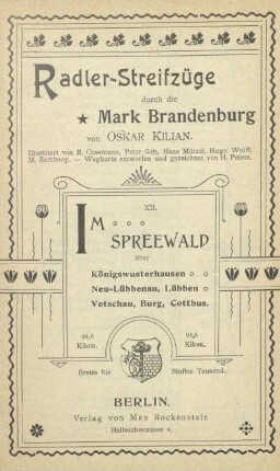 Im Spreewald : über Königswusterhausen, Neu-Lübbenau, Lübben, Vetschau, Burg, Cottbus