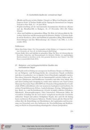 21. Religions- und rechtsgeschichtliche Quellen des vormodernen Nepal