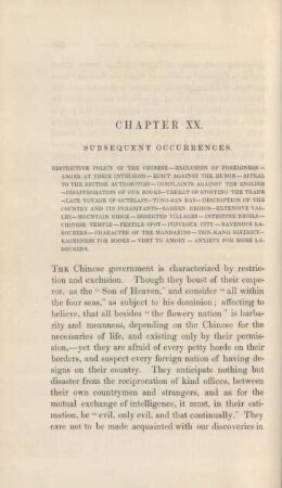 Chapter XX. Subsequent occurrences