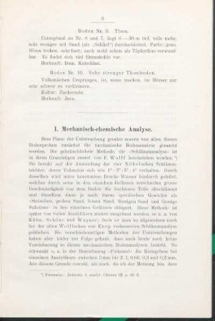 I. Mechanisch-chemische Analyse.