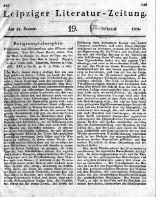 1834-01-22 : 19. Stück